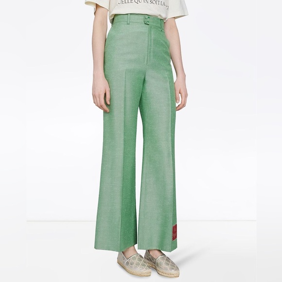 Gucci GG Signature Heritage Logo Canvas Espadrilles SZ 35 - Picture 5 of 16